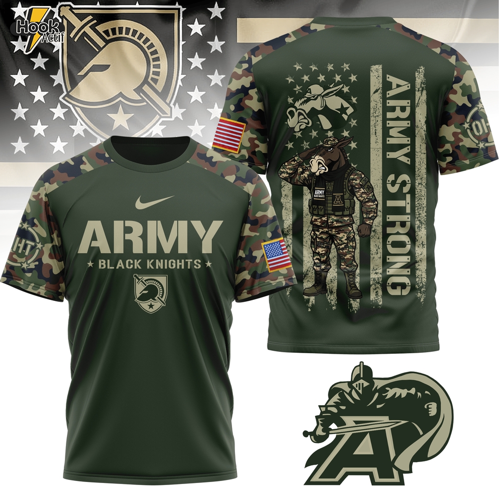 Army Black Knights Army Strong 3D Tshirt Army Black Knights Army Strong 3D Tshirt