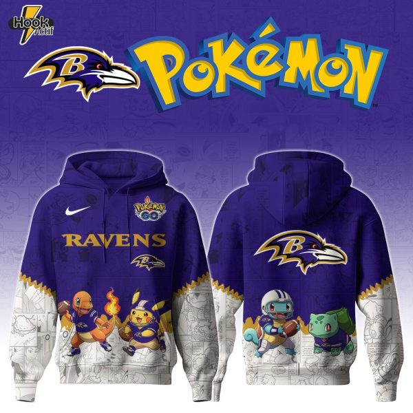 BAL Ravens Special Pokemon Limited Edition Hoodie