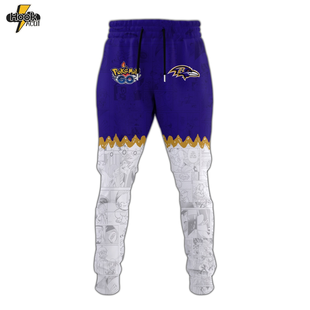 BAL Ravens Special Pokemon Limited Edition Hoodie BAL Ravens Special Pokemon Limited Edition Hoodie