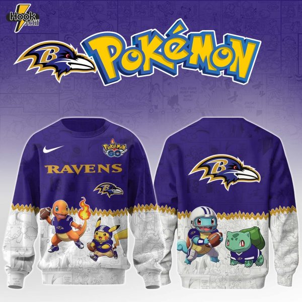 BAL Ravens Special Pokemon Limited Edition Sweatshirt