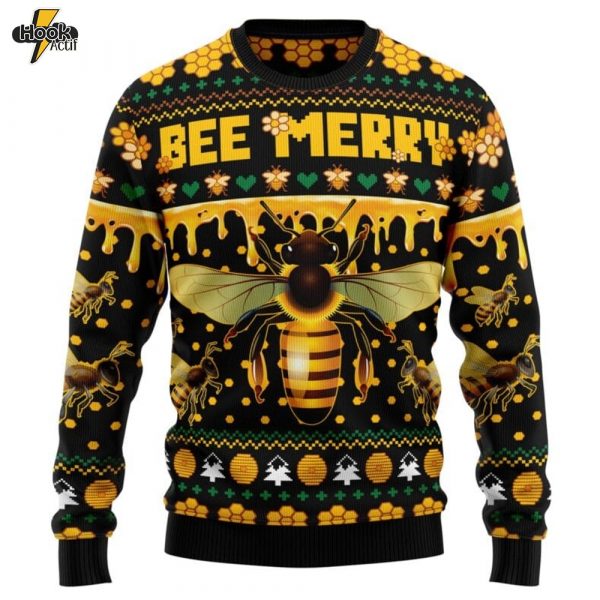 Bee Merry Ugly Christmas Sweater