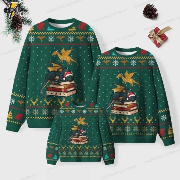Book Dragon Unisex Ugly Knit Christmas Sweater – Buy Online at HookActif.com