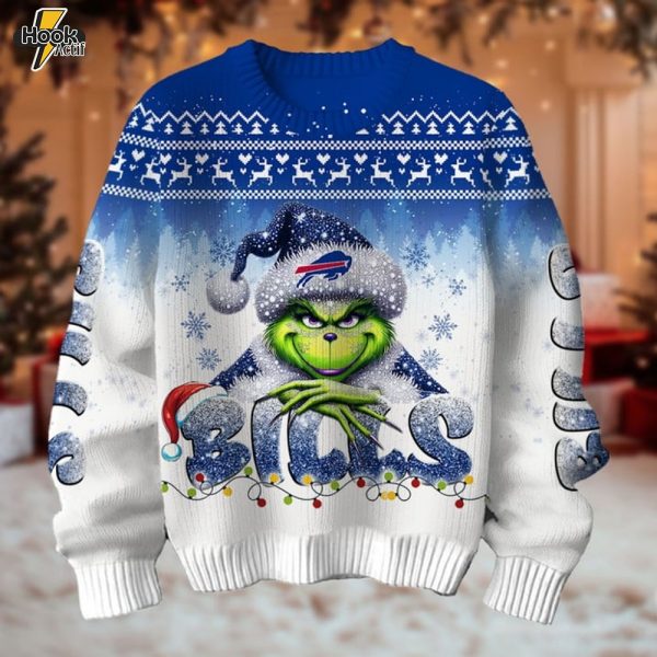 Buffalo Bills x Grinch Christmas Sweater
