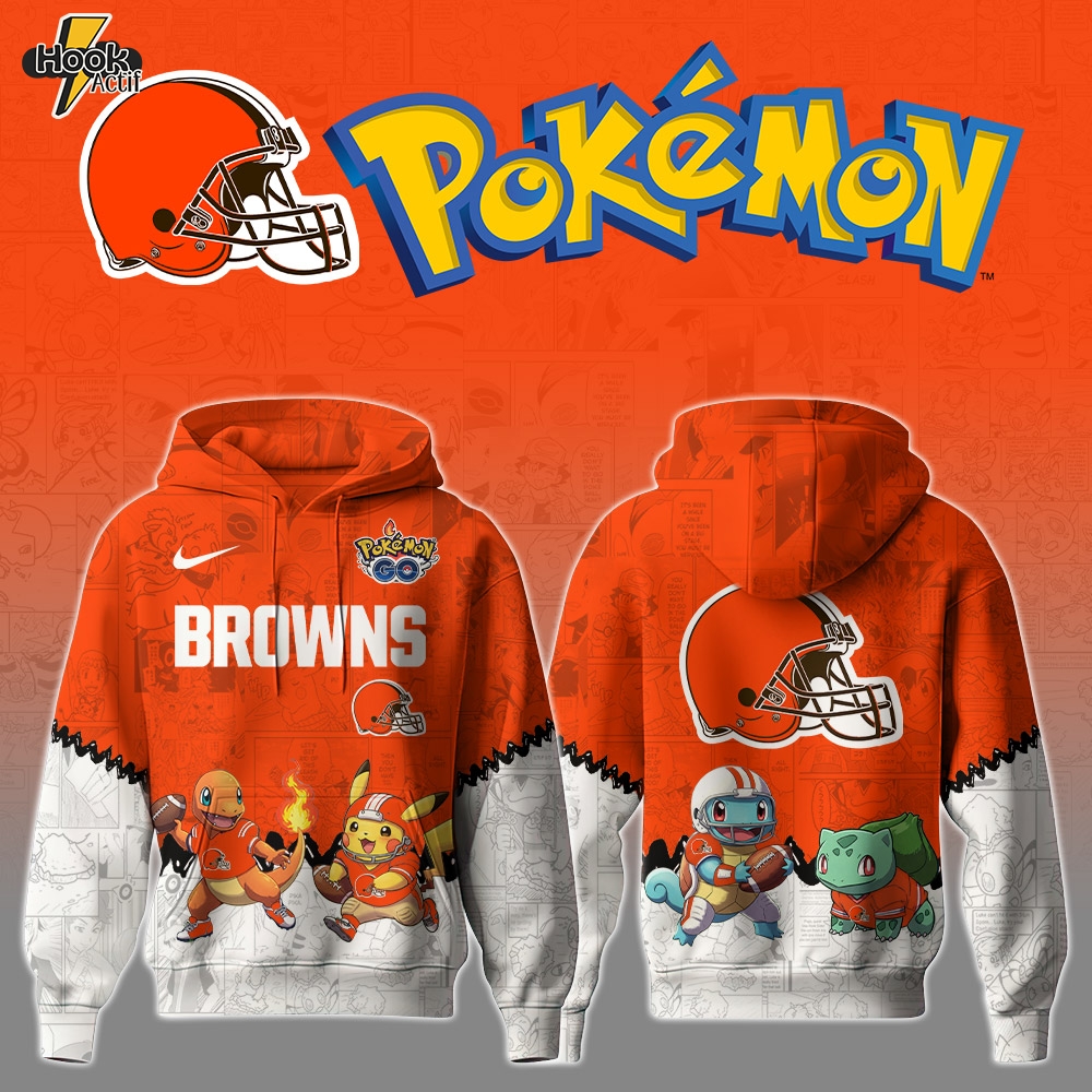 CLE Browns Special Pokemon Limited Edition Hoodie CLE Browns Special Pokemon Limited Edition Hoodie