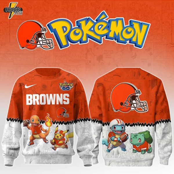 CLE Browns Special Pokemon Limited Edition Sweatshirt