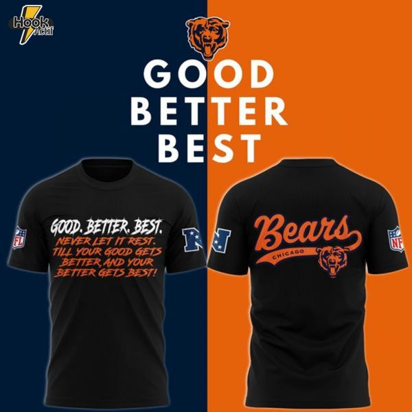Chicago Bears GOOD. BETTER. BEST Limited T-shirt - Black