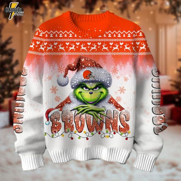 Cleveland Browns x Grinch Christmas Sweater