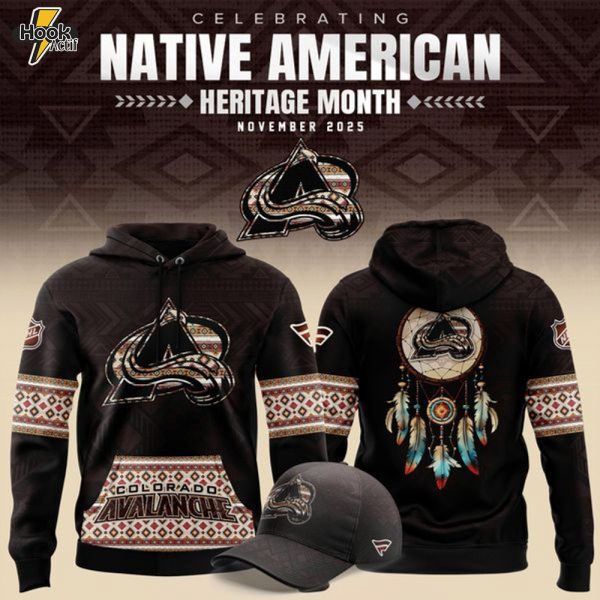 Colorado Avalanche Native American Heritage 2025 Special Hoodie v2