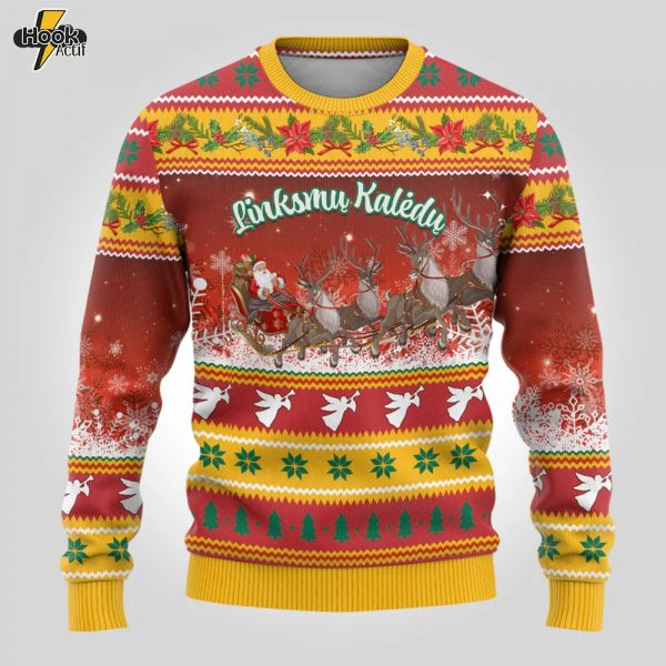 Custom-Lithuania-Christmas-Ugly-Christmas-Sweater-Lietuva-Santa-Claus-With-Reindeer-2.jpg