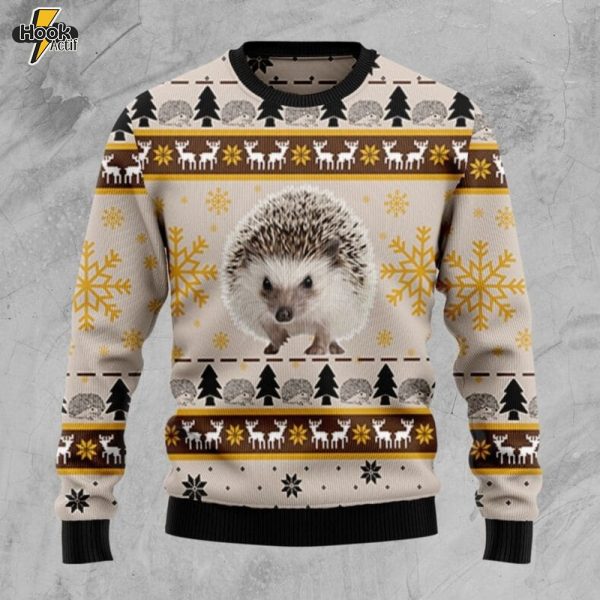 Cute Hedgehog Ugly Christmas Sweater