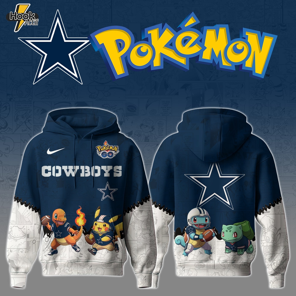 DAL Cowboys Special Pokemon Limited Edition Hoodie DAL Cowboys Special Pokemon Limited Edition Hoodie