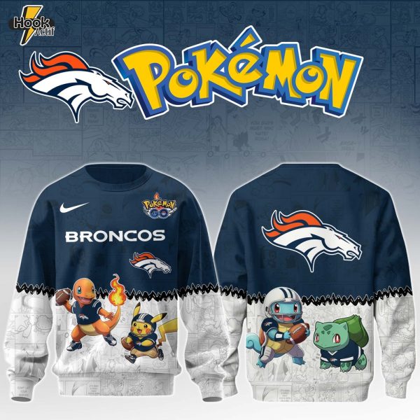 DEN Broncos Special Pokemon Limited Edition Sweatshirt