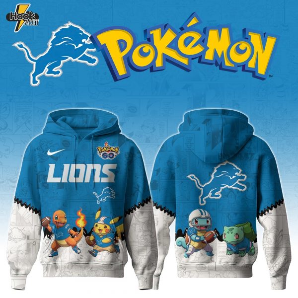 DET Lions Special Pokemon Limited Edition Hoodie