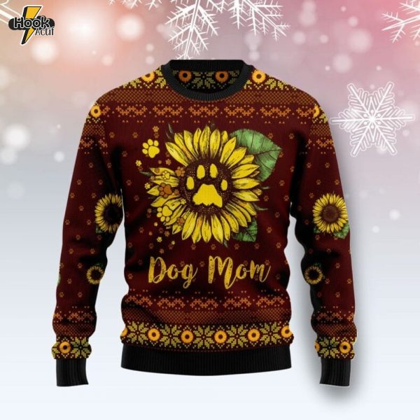 Dog Mom Ugly Christmas Sweater