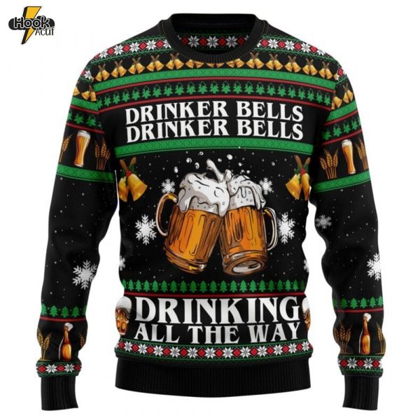 Drinker Bell Ugly Christmas Sweater