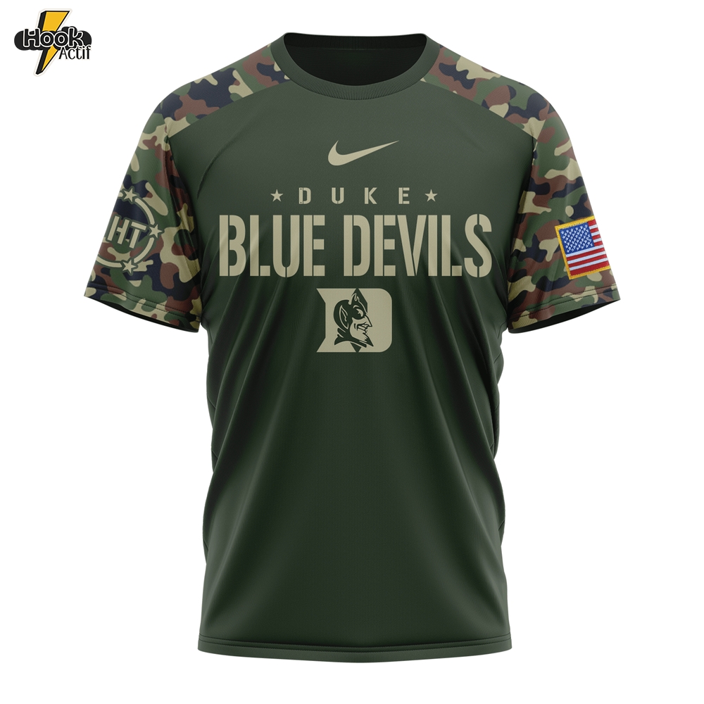 Duke Blue Devils Bleed Blue For Freedom 3D Tshirt Duke Blue Devils Bleed Blue For Freedom 3D Tshirt