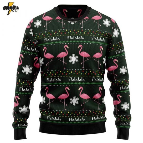 Flamingo Flalala Ugly Christmas Sweater