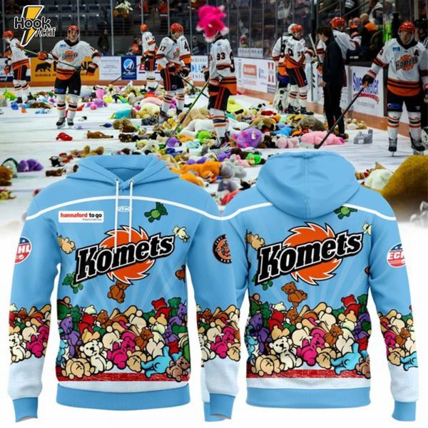 Fort Wayne Komets Our Teddy Bear Toss Hoodie
