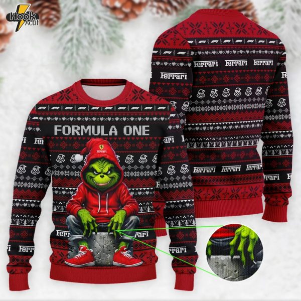 Grinch x Ferrari Formula 1 – Ugly Sweater BLVAF1220925A18FRR