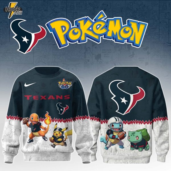 HOU Texans Special Pokemon Limited Edition Sweatshirt