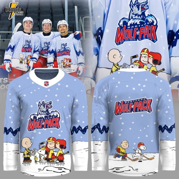 Hartford Wolf Pack x Snoopy limited editions Jersey