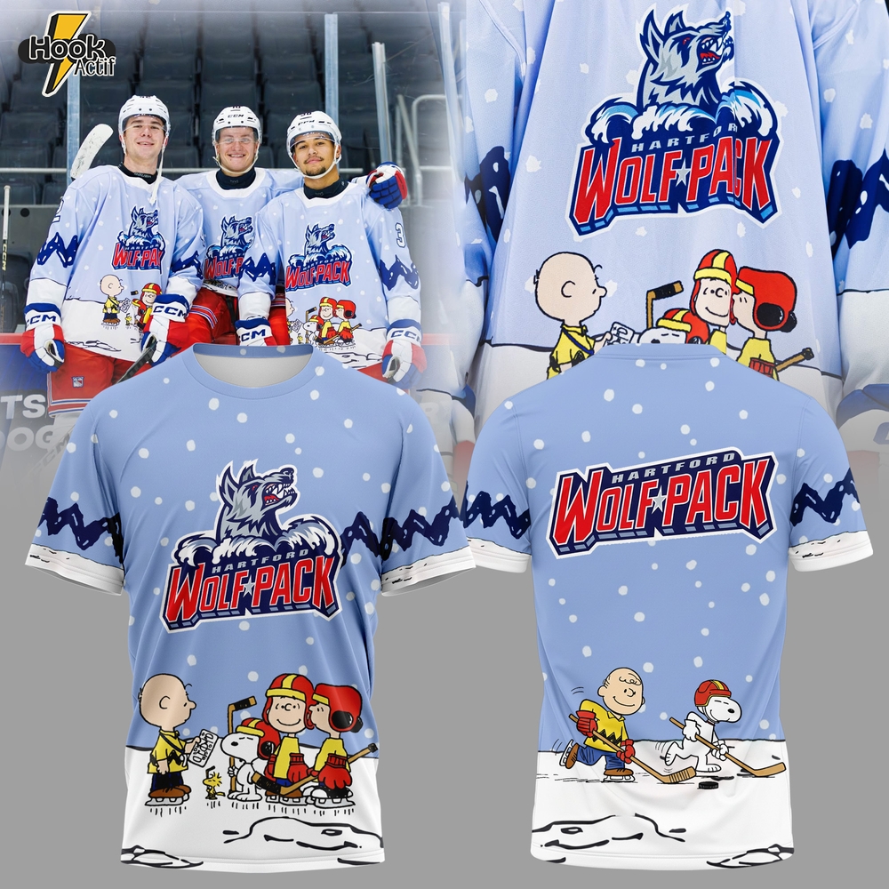 Hartford Wolf Pack x Snoopy limited editions Tshirt Hartford Wolf Pack x Snoopy limited editions Tshirt