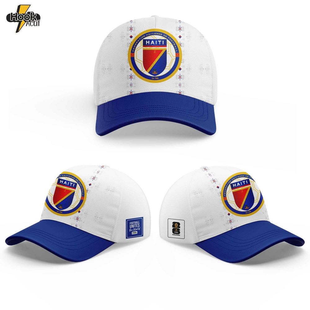 Haïtienne De Football 2026 World Cup Collection Combo White Shirt Custom Name, Number Haïtienne De Football 2026 World Cup Collection Combo White Shirt Custom Name, Number
