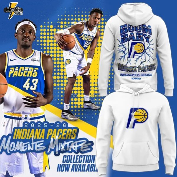 Exclusive Indiana Pacers Moments Mixtapes Hoodie - White