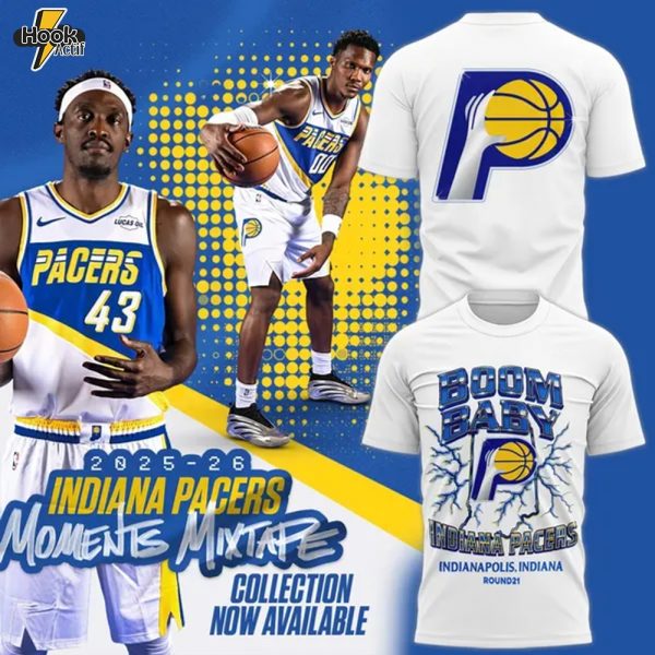 Exclusive Indiana Pacers Moments Mixtapes T-shirt - White