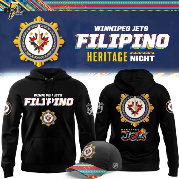 Exclusive Winnipeg Jets 2025 Filipino Heritage Night Hoodie (V2)