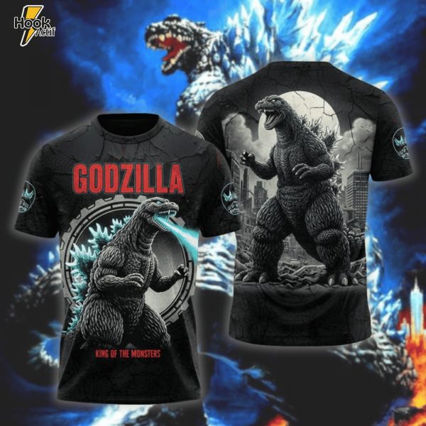 Godzilla Classic 3D Tshirt