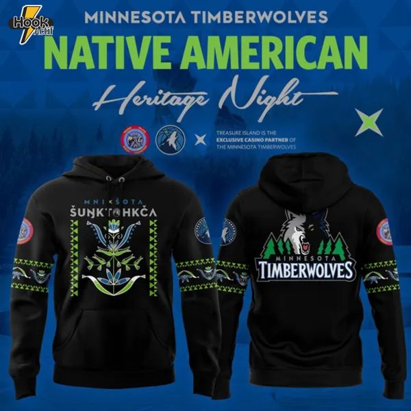 Minnesota Timberwolves 2025 Native Anmerican Heritage Night Hoodie