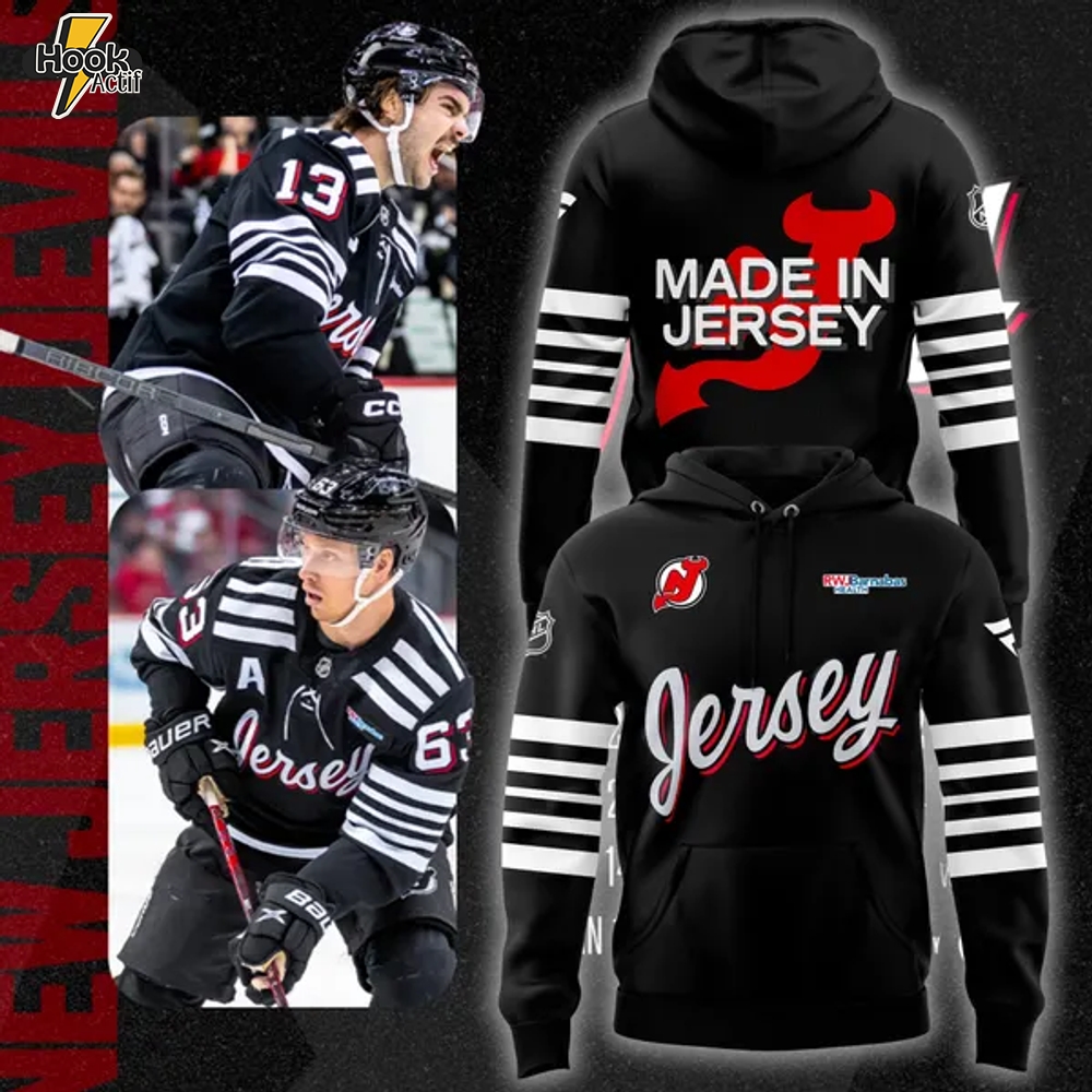 New Jersey Devils "Made In Jersey" 2025 Hoodie New Jersey Devils "Made In Jersey" 2025 Hoodie