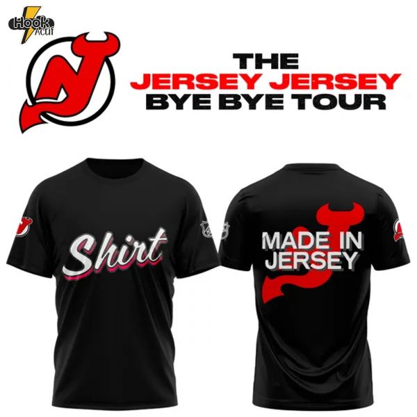 New Jersey Devils "Shirt Shirt" Jersey Jersey Bye Bye Tour T-Shirt