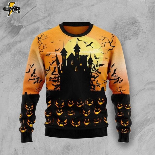 Pumpkin Town Ugly Christmas Sweater