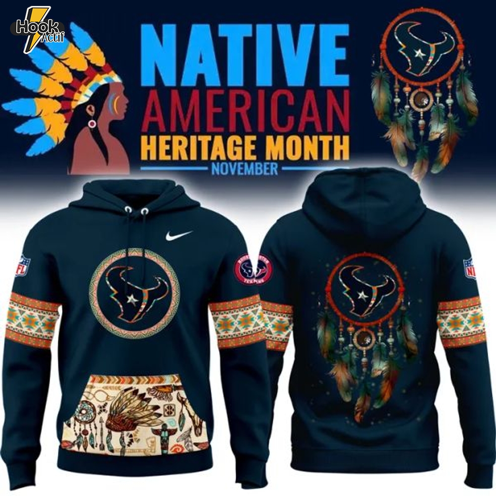 Houston Texans NFL Native American Heritage Month 2025 Hoodie Houston Texans NFL Native American Heritage Month 2025 Hoodie