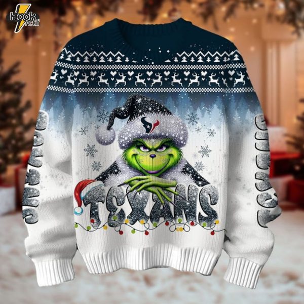 Houston Texans x Grinch Christmas Sweater