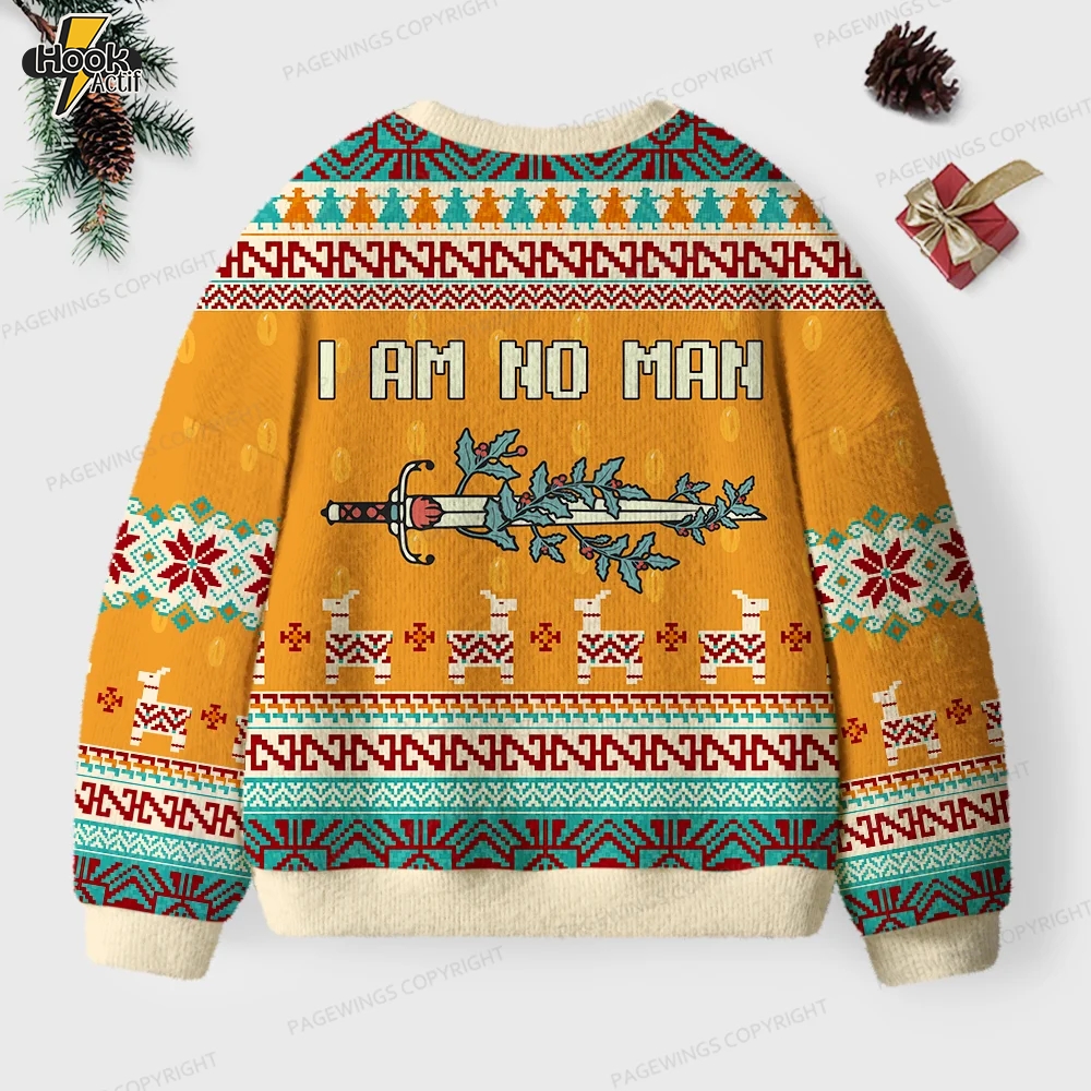 I Am No Man Unisex Ugly Knit Christmas Sweater I Am No Man Unisex Ugly Knit Christmas Sweater