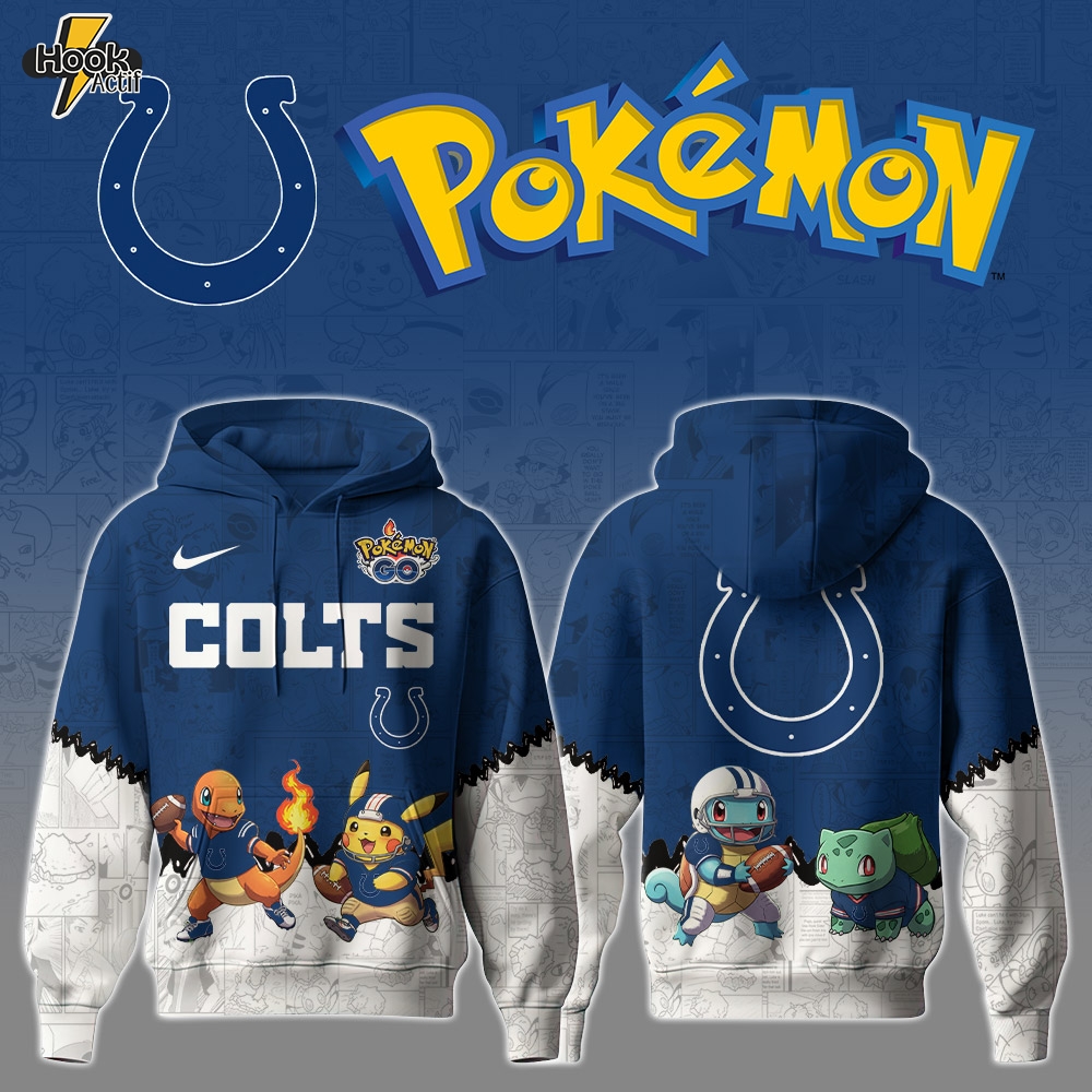 IND Colts Special Pokemon Limited Edition Hoodie IND Colts Special Pokemon Limited Edition Hoodie