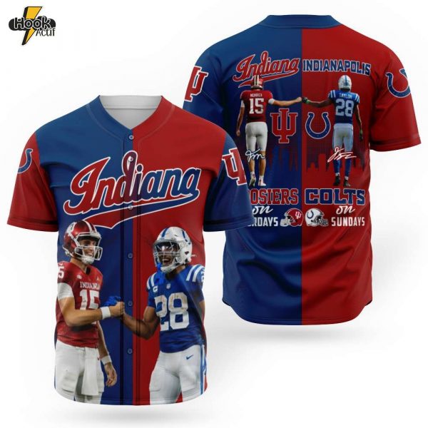 Indiana Hs Cs BaseBall-3D Baseball Jersey