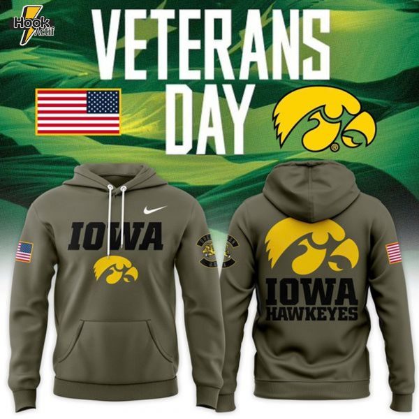 Iowa Hawkeyes Salute to Service Hoodie-V2