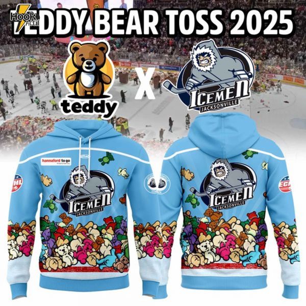 Jacksonville IceMen Our Teddy Bear Toss Hoodie