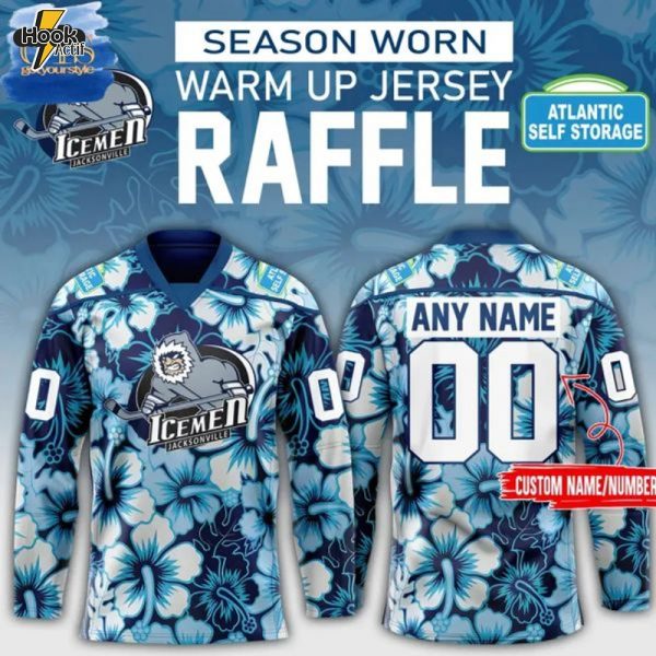 Jacksonville Icemen Season Worn Warm-Up Hoodie