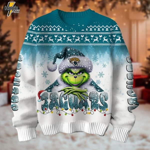 Jacksonville Jaguars x Grinch Christmas Sweater