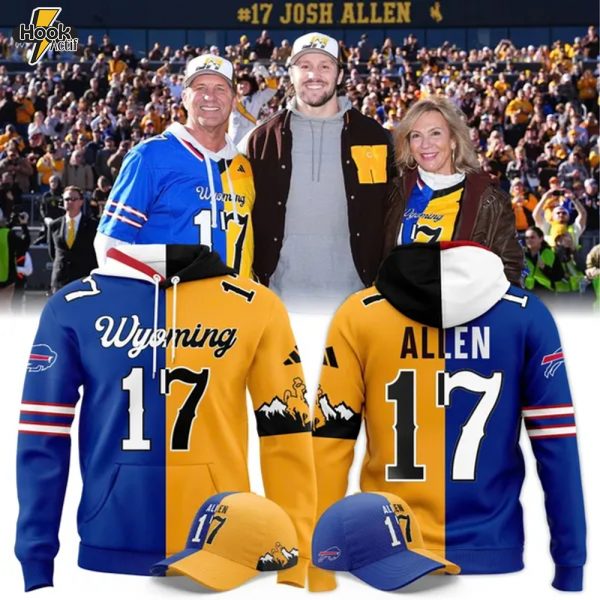 Josh Allen #17 Buffalo Bills x Wyoming Cowboys Hoodie