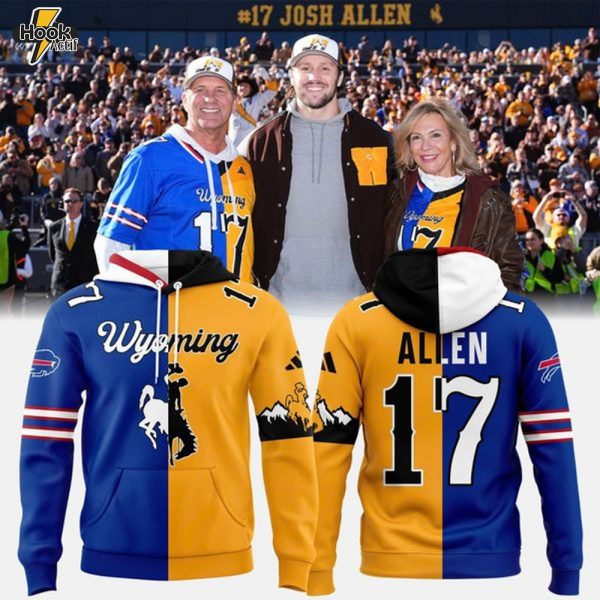 Josh Allen #17 Buffalo Bills x Wyoming Cowboys Hoodie(V2)