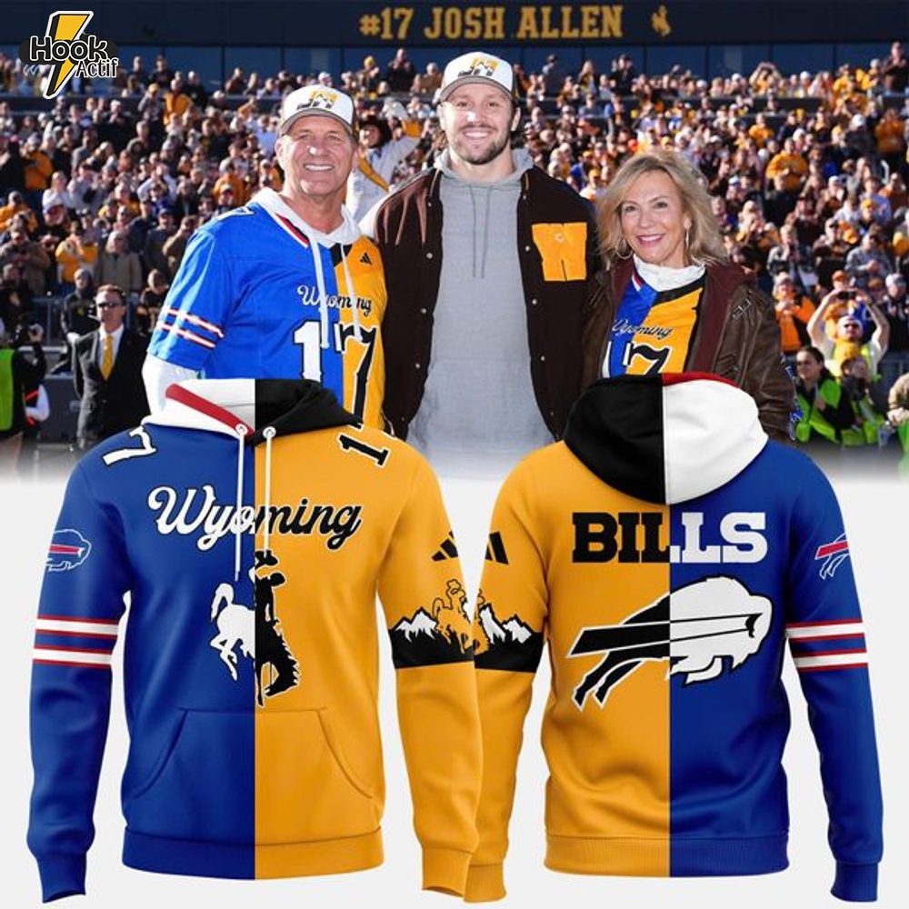 Josh Allen #17 Buffalo Bills x Wyoming Cowboys Hoodie(V4) Josh Allen #17 Buffalo Bills x Wyoming Cowboys Hoodie(V4)