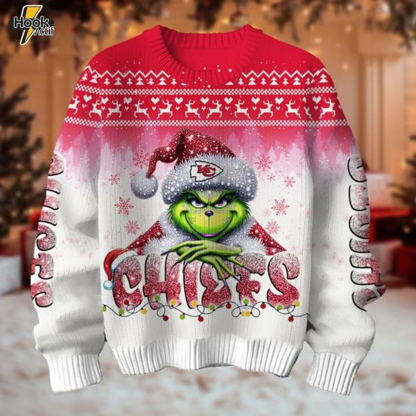 Kansas City Chiefs x Grinch Christmas Sweater