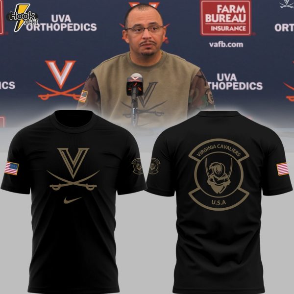 Limited Edition Virginia Football Veteran Black TShirt