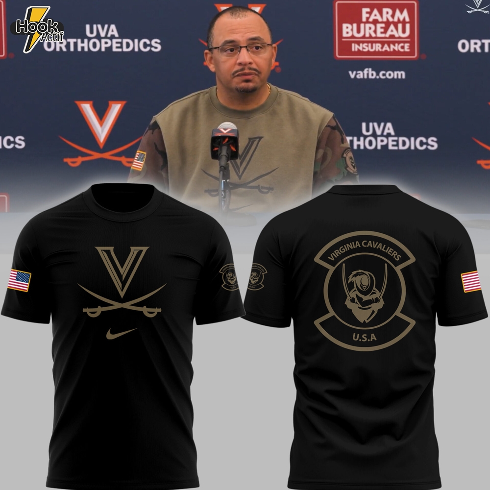 Limited Edition Virginia Football Veteran Black TShirt Limited Edition Virginia Football Veteran Black TShirt